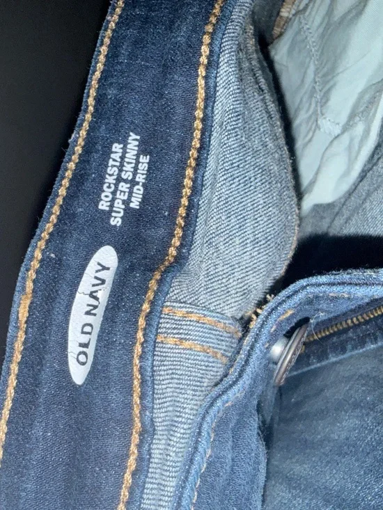 Stack of Old Navy Skinny Jeans - Assorted Blue and Gray Tones 10 LONG - Picture 12 of 15